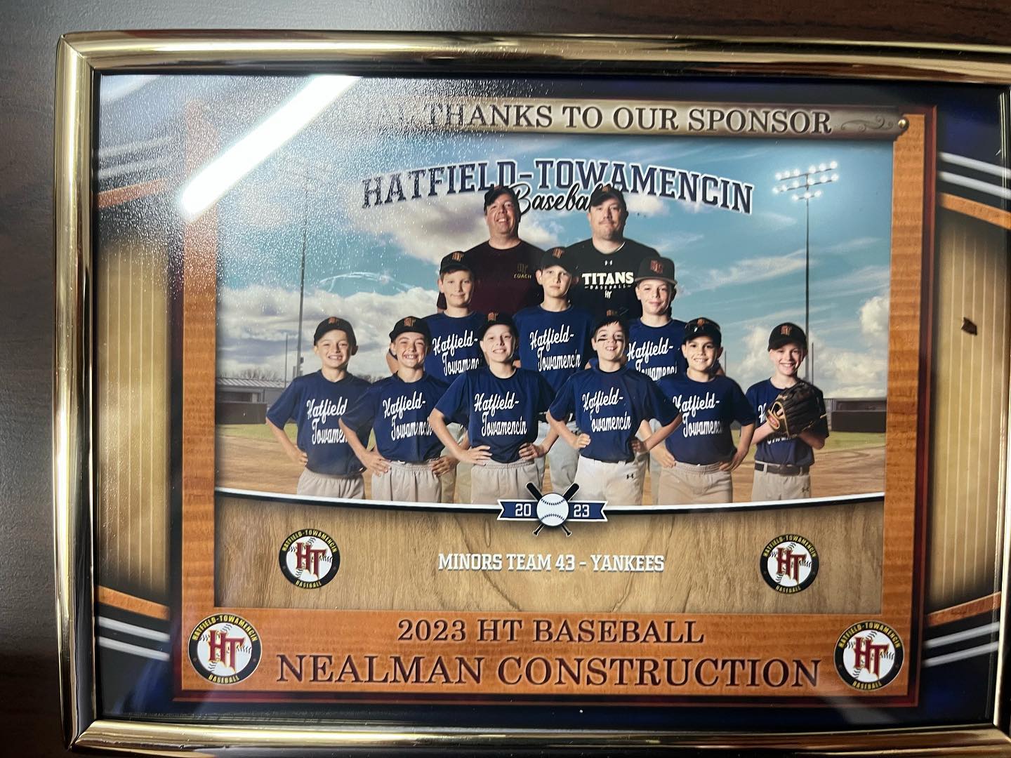 Hatfield Towamencin Baseball Sponsorship 2023 – Roofer Giving Back to Community