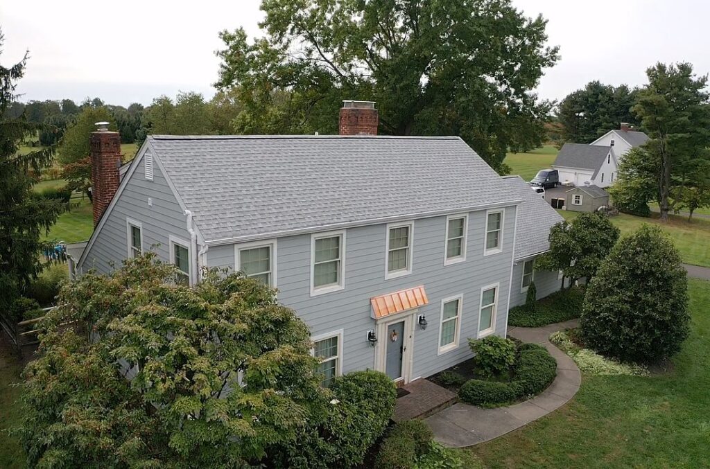 Lahaska PA Exterior Remodel Bucks County GAF Roofing James Hardie Siding