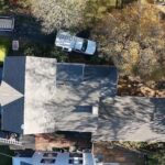 Close-up of a newly installed Versico fully adhered EPDM flat roof system by Nealman Construction.